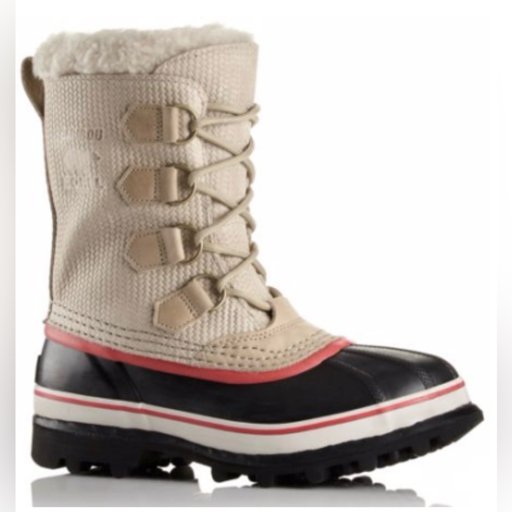 SOREL Winter caribou Snow Boots with faux Fur Lining sz 9.5 $225 new